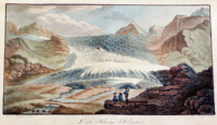 "Der Rhone Gletscher" <p>(J. G. Ebel, Manuel du voyageur en Suisse, 1810)</p>