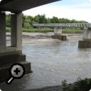 photo : Le Rhône, aux ponts de Chèvres, 10 juin 2012
