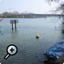 photo : En aval du pont de Peney, en temps normal