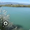 photo : Le Rhône, au pont de Peney, en temps normal